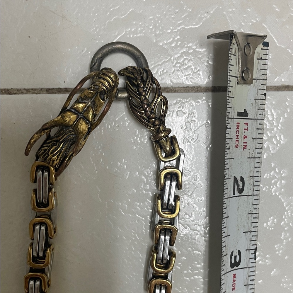 Source Unknown Gold and Silver Chain Necklace - image 5